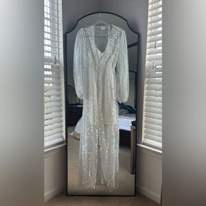 Getting Ready Maxi Robe and Slip Dress